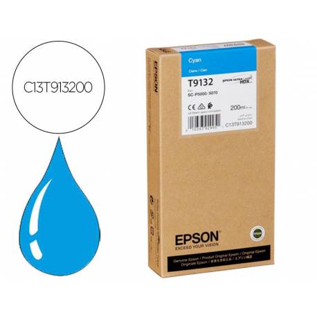 TONER INK-JET EPSON T9132 COLOR CIAN C13T913200