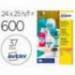 ETIQUETA ADHESIVA AVERY COLOR BLANCA REDONDA REMOVIBLE PARA IMPRESORA LASER INYECCION TINTA FOTOCOPIADORA 37 MM