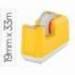 PORTARROLLO SOBREMESA LEITZ COSY PLASTICO PARA CINTAS 33 MT AMARILLO