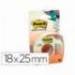 CINTA ADHESIVA MARCA POST-IT 18X25 MM 6 LINEAS EN PORTARROLLOS ESPECIAL PARA OCULTAR Y ETIQUETAR