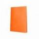 CARPETA LIDERPAPEL ESCAPARATE 80 FUNDAS POLIPROPILENO DIN A4 COLOR NARANJA FLUOR OPACO