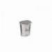 PAPELERA CONTENEDOR PLASTICFORTE DE PLASTICO CON TAPADERA Y PEDAL 18 LITROS COLOR PLATA 330X280X405 MM