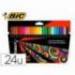 ROTULADOR BIC COLOR ESTUCHE DE 24 COLORES SURTIDOS