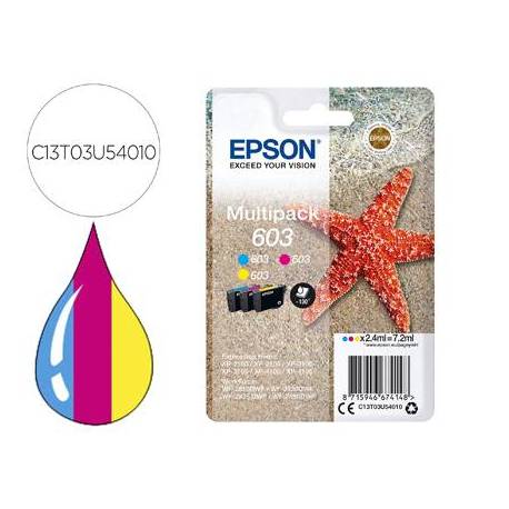 CARTUCHO INK-JET EPSON 603 MULTIPACK C13T03U54010