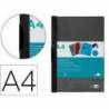 Carpeta dossier con pinza lateral Liderpapel 30 hojas Din A4 negro