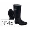 BOTAS DELTAPLUS DE SEGURIDAD STONE PVC COLOR NEGRO SUELA DE TACOS TALLA 45