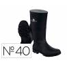 BOTAS DELTAPLUS DE SEGURIDAD STONE PVC COLOR NEGRO SUELA DE TACOS TALLA 40