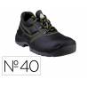 ZAPATOS DE SEGURIDAD DELTAPLUS PIEL CRUPON PIGMENTADA SUELA PU BI DENSIDAD NEGRO TALLA 40