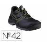 ZAPATOS DE SEGURIDAD DELTAPLUS PIEL CRUPON PIGMENTADA SUELA PU BI DENSIDAD NEGRO TALLA 42