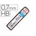 MINAS MARCA ROTRING GRAFITO 0,7 MM HB ESTUCHE DE 12 MINAS