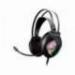 AURICULAR KROM KAPPA GAMING ESTEREO CON MICROFONO FLEXIBLE ILUMINACION LED RGB LONGITUD CABLE 210 CM