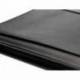 Carpeta portafolios q-connect cremallera 4 anillas 20 mm concalculadora con bolsa para movil negro 260x355 mm