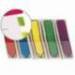 Banderitas separadoras flechas. Dispensador de 100 banderitas colores brillantes