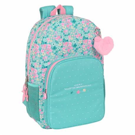 MOCHILA SAFTA ADAPTABLE A CARRO VICKY MARTIN BERROCAL MINT PARADISE 460X300X140 MM