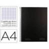CUADERNO ESPIRAL NAVIGATOR DIN A4 TAPA DURA 80H 80GR CUADRO 4MM CON MARGEN NEGRO