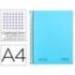 CUADERNO ESPIRAL NAVIGATOR A4 MICRO TAPA FORRADA 80H 80GR CUADRO 5 MM 1 BANDA CELESTE