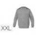 SUDADERA MARCA DELTAPLUS SWEAT OLINO CON REFUERZO EN ESPALDA Y CODOS GRIS TALLA XXL
