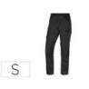 PANTALON DE TRABAJO MARCA DELTAPLUS CON CINTURA ELASTICA 7 BOLSILLOS COLOR GRIS-ROJO TALLA S