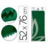 Papel seda Liderpapel verde oscuro paquete 5 hojas