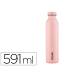 BOTELLA PORTALIQUIDOS MILAN ACERO INOXIDABLE TERMO ROSA 591 ML