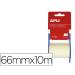 BLOC DE NOTAS ADHESIVAS QUITA Y PON MARCA APLI 60 MM X10 MT COLOR AMARILLO EN ROLLO