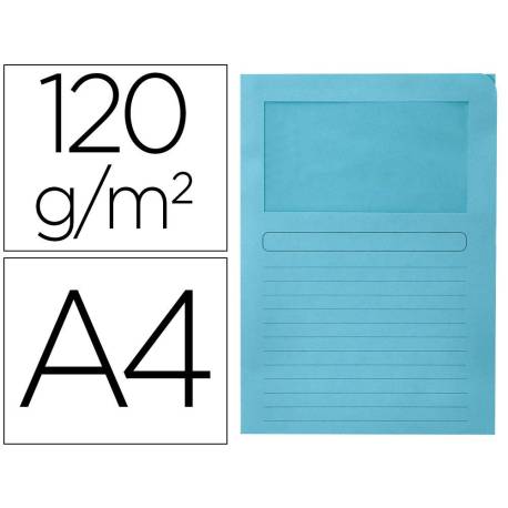Subcarpeta cartulina Q-Connect Din A4 azul
