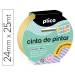 CINTA ADHESIVA MARCA PLICO PARA PINTOR ESPECIAL CURVAS 25 MT X 24 MM