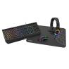 KIT GAMING MARCA KROM KENYA 4 IN 1 RGB AURICULARES / TECLADO / RATON / ALFOMBRILLA