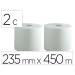 PAPEL SECAMANOS MARCA BUNZL GREENSOURCE AIR LAID 2 CAPAS CELULOSA BLANCA 235 MM X 450 MT PAQUETE DE 2 ROLLOS