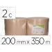 PAPEL SECAMANOS MARCA BUNZL GREENSOURCE NATURE 2 CAPAS CELULOSA RECICLADA KRAFT 200 MM X 350 MT PAQUETE DE 2