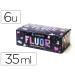 PINTURA ACRILICA MARCA LA PAJARITA FLUORESCENTE 35 ML CAJA DE 6 UNIDADES COLORES SURTIDOS