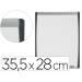 PIZARRA BLANCA MARCA NOBO MAGNETICA MARCO ARQUEADO 355X280 MM