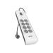 REGLETA MARCA BELKIN BSV804VF2M DE PROTECCION CONTRA SOBRETENSIONES 8 TOMAS + 2 PUERTOS USB (2,4 A) BOTON DE