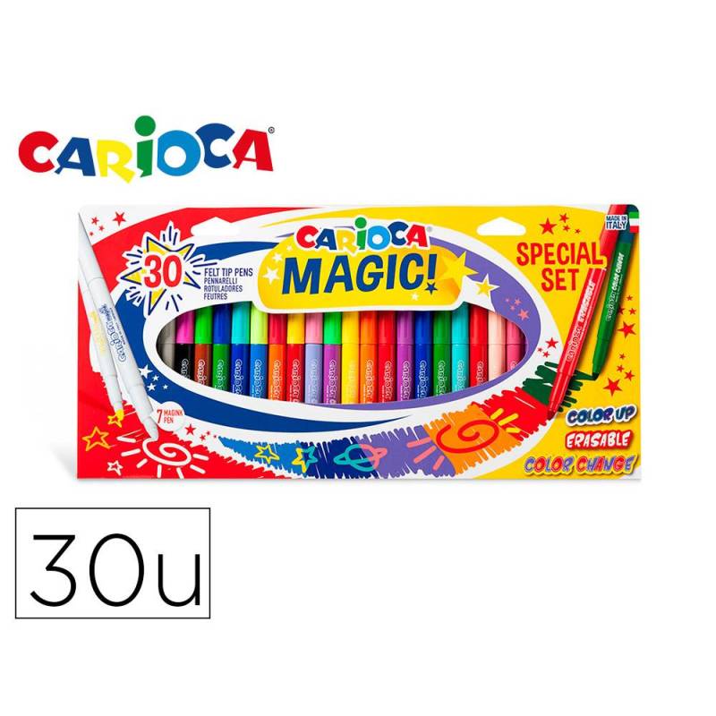 ROTULADOR CARIOCA MAGIC MARKERS SPECIAL SET CAJA 30 UNIDADES (168053)