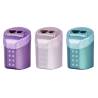 SACAPUNTAS MARCA FABER CASTELL DOBLE ROLL ON SPARKLE EN BLISTER