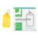 LLAVERO PORTAETIQUETAS Q-CONNECT PREMIUM AMARILLO CAJA DE 40 UNIDADES