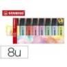 ROTULADOR MARCA STABILO BOSS FLUORESCENTE 70 PASTEL ESTUCHE DE 8 UNIDADES COLORES SURTIDOS