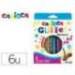 ROTULADOR MARCA CARIOCA GLITTER PURPURINA PUNTA 1 MM CAJA DE 6 UNIDADES COLORES SURTIDOS
