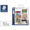 ROTULADOR MARCA STAEDTLER TINTA ACRILICA PUNTA REDONDA 2,4 MM ESTUCHE DE 10 UNIDADES COLORES SURTIDOS