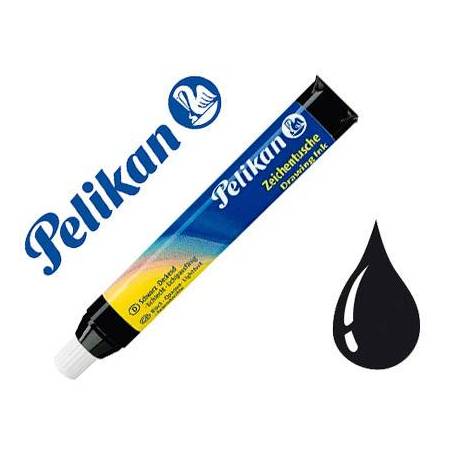 TINTA CHINA PELIKAN COLOR NEGRO CARGADOR 9 ML BLISTER DE 1 UNIDAD