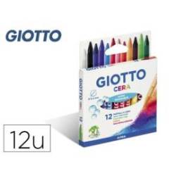 Lapices cera Giotto 12 unidades colores surtidos