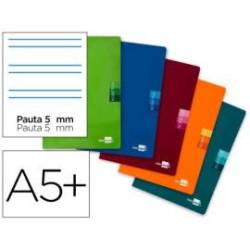 Libreta Escolar Liderpapel Scriptus Grapada Din A5+ 48 hojas Rayado Montessori 5 mm de Colores Surtidos