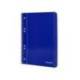 Cuaderno espiral Liderpapel Din A5 micro serie azul tapa blanda 80h 75 gr liso 6taladros color azul