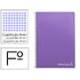 Cuaderno espiral Liderpapel Witty Tamaño folio Tapa dura Cuadricula 4 mm 75 g/m2 Con margen color Violeta