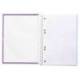 Bloc liderpapel Din A5 micro crafty cuadrícula 5mm 120 hojas tapa forrada 90 gr violeta