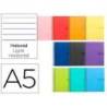 Bloc Liderpapel DIN A5 crafty pauta estrecha 2,5mm 80 hojas con margen tapa forrada 90 gr “no se puede elegir”