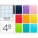 Cuaderno espiral Tamaño Cuarto 80 hojas Tapa blanda Pauta 46º 60 g/m2 en Colores surtidos (no se puede elegir)