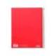 Cuaderno espiral Liderpapel Jolly Tamaño DIN A4 Tapa forrada 140H Cuadricula 5 mm 75 g/m2 con 5 bandas 4 taladros color Rojo