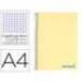 Bloc Liderpapel Din A4 wonder cuadrícula 4mm tapa polipropileno 90 gr amarillo