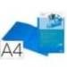 Carpeta dossier con doble bolsa Liderpapel Din A4 azul